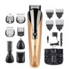 OFCRVA Professional Men Electric Hair Clipper 6 in 1 Multifunctional Cutter Machine Rechargeable Trimmer for Beard Nose Ears