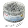 Officemate 750 Paper Clips, Vinyl Coated, Assorted Sizes, Reusable Storage Tub, for Office, School and Home Use, Silver (99970)