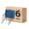Officemate Large Incline 8 Compartment Wire Caddy, Black, 8.5 x 10.375 x 12.625 Inches (Pack of 6)