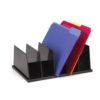 Officemate Large Sorter, 5 Compartments, 9 x 13 1/2 x 5 Inches, Black (21222)