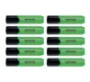 Office Products Highlighters Pack of 10 - Green / Highlighter Textliner The Non-Toxic Ink, Chisel Tip Fluorescent Colours, High Quality / Line Width 2-5 mm