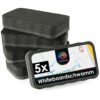 Office Tree Officetree Set of 5 Whiteboard Eraser - Black - Magnetic - Dry and Effective Cleaning - Clears Writing and Drawings Every Time On Whiteboards, Flip Charts, Magnetic Notice Boards