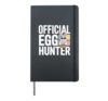 Official Egg Hunter Funny Easter Bunny Hardcover Journal, Black