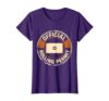 Official Rolling Permit Retro Skate Design T-Shirt, Women, Purple, X-Small