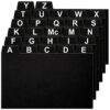 OFFILICIOUS 27 Black Index Card Dividers 3x5 - Large Index Cards for Index Card Box, Index Card Organizer, Index Cards Holder - Alphabetical File Dividers, Recipe and Card Guides, Greeting Cards