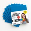 OFITURIA Felt for DIY Crafts, Soft and Flexible Coloured Fabric Sheets for Sewing, Patchwork, School Projects, Textile Art and Decoration, 20 x 30 cm (Blue, 5 pcs)