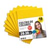 OFITURIA Felt for DIY Crafts, Soft and Flexible Coloured Fabric Sheets for Sewing, Patchwork, School Projects, Textile Art and Decoration 20 x 30 cm (Yellow, 10 pcs)