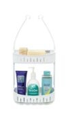 Oggi Double Tier Hanging Shower Caddy, Over Shower Head Shower Organizer with 2 Storage Shelves, Portable Shower Caddy for Shampoo, Soap & Bathroom Accessories