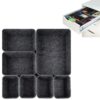 OGNWFUNK Drawer Organizer Compatible with Alex – 7 Pack Felt Desk and Makeup Drawer Organizers, Soft Storage Bins for Office, Vanity, Bedroom, and Dresser Drawers