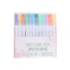 OHPHCALL 12pcs Double-line Color Drawing Pen Set, Portable Plastic Water-based Markers with 2mm Nib Size, Lightweight Art Supplies for DIY Painting and Drawing