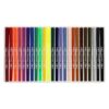 OHPHCALL 1 Box Double-headed Watercolor Marker Pens with Delicate and Smooth Nib, Portable Plastic Dual Tip Art Pens for Painting and Drawing, for DIY Crafts and Artistic