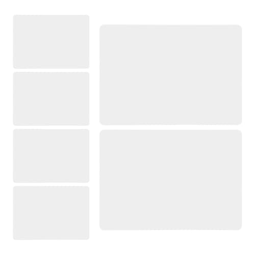 OHPHCALL 6pcs Whiteboard Drawing Boards for Classroom Use, Reusable Dry Erase Sheets with Matte Finish, Plastic Material, Space-Saving and Smooth Writing Surface for Students and Teachers