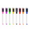 OHPHCALL 8pcs Magnetic Colorful Whiteboard Markers with Built-in Eraser, Odor-free Plastic Dry Erase Pens for Homes and Offices, Fine Tip Drawing and School Supplies