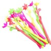 OHPHCALL Gel Ink Pens with Extra Fine 0.5mm Black Tips, Silicone Shell, Novelty Flower Arrangement Design, for School, Office, and Crafts Random Color