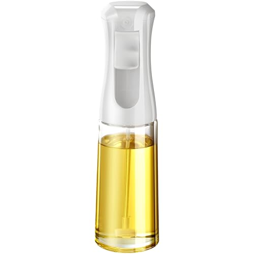 Oil Sprayer for Cooking- 200ml Glass Olive Oil Sprayer Mister, Olive Oil Spray Bottle, Kitchen Gadgets Accessories for Air Fryer, Canola Oil Spritzer, Widely Used for Salad Making, Baking, Frying