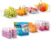 Oizeir 8 Pack Clear Plastic Storage Bins with Handles – Stackable Fridge Organizer Bins for Refrigerator, Freezer, Pantry, Kitchen Cabinet & Cupboard Organization, BPA-Free Acrylic, Transparent