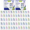 OKSON Pencil Erasers, 60 Pack Colorful Eraser Set, Clean Erasing School Erasers for Students, Teachers, Classroom, Homework and Office Use