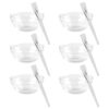 OKUMEYR 12pcs Facial Mask Applicator Brush and Beauty Salon Mixing Bowls Set, Gentle Washable Ps Material DIY Face Mask Tools for Home Spa and Skin Care