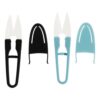 OKUMEYR 2pcs Lightweight Portable Embroidery Scissors with Plastic Handle and Ceramic U-shaped Blades for Sewing and Crewel Crafts, Sharp Handmade Craft Scissors