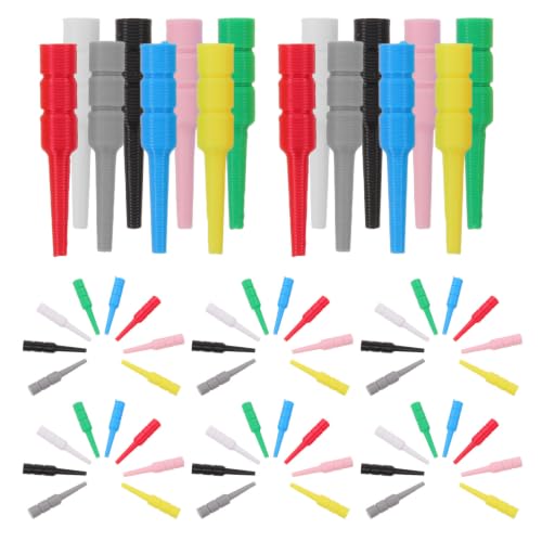 OKUMEYR 80pcs Plastic Cribbage Board Pegs Replacement for Cribbage Boards with 1/8 Inch Holes, Tapered Shape for Easy Tracking and Solving Scoring Errors, for Game Night and Gatherings