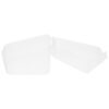 OKUMEYR Japanese Style Pp Tea Bag Storage Box with Lid, Sliced Cheese Storage Container for Food Preservation and Fresh Keeping, for Kitchen and Refrigerator Organization