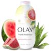 Olay Body Wash for Women, Fresh Radiance, 24/7 Skin-Loving Freshness, Visibly Radiant, Plant Based Cleansers, Vitamin B3 & Antioxidant Blend, For All Skin Types, Watermelon & Agave Scent, 22 fl oz