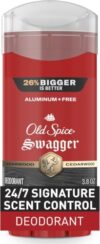 Old Spice Aluminum Free Deodorant for Men, 24/7 Protection to Eliminate Odors, 24/7 Freshness & Lasting Scent, Swagger with Lime & Cedarwood Scent, 3.8 oz (Pack of 12)