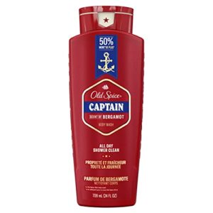 Old Spice Captain Men's Body Wash, Sandalwood Scent, 24 oz
