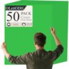 Oleitodh Green Poster Board 22x28 Inch, 50 Sheets Bulk Heavyweight Cardstock Paper 250GSM, Solid Colored Posterboard for Signs, School Projects, Vision Boards & Art Crafts