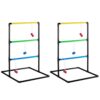 OLIXIS Ladder Ball for All Ages, Bolas, Carry Bag & Scoreboards, Black