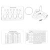 OLYCRAFT 3Pcs Acrylic Bead Measuring Ruler Bead Sizer Chart Wire Thickness Measuring Tools Multi-Function Geometric Stencil Rulers for Beads Stones Gem Diamond Measure (2/4/6/8/10/12/14/16/18/20mm)