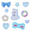 Omiposs Cute Shoes Charms Kit Shiny Resin Westie Bone Stars Bows Swim Rings heart Decoration Charms for Women Party Favor Gifts