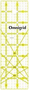 Omnigrid Ruler, 2-1/2 x 8-Inch, Clear