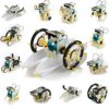 Omquot 13 in 1 Solar Robot Building Kit Adapted for Future Engineers Educational STEM Toys for Kids Multicoloured (As shown)