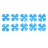 Omquot 4 Blade ABS Plastic Boat Propellers Set of 10 for Toy Accessories 60mm with 2mm Hole (Blue)