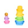 Omquot 6 Pieces Educational Stacking Cups Drain Hole Design Safe Plastic Toys for Baby Over 6 Months