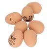 Omquot 7 Pieces Realistic Rubber Fake Eggs Collection for Kitchen Decoration Elastic Bouncy Ball Egg for Food Toy