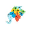 Omquot Assorted Wooden 3D Puzzle, Educational Development of Children's Abilities with User-friendly Design for Home (Elephant)