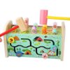 Omquot Colorful Wooden Hammer Toy Enhanced Coordination Strength Training for Kids Wooden Hammering Toy