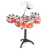 Omquot Educational Percussion Simulation for Toddlers, Jazz Drum Toy Set for Developed Fast Thinking and Rhythm Joy for Durable Plastic Material, 15.4 x 17.7 Inches