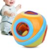 Omquot Geometric Building Blocks Toy for Toddlers with 6 Shapes, Early Training Logical Skills, Safe and Durable Baby Toy (313 Building Block Ball Model)