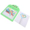 Omquot Innovative Magnet Dot Doodle Art Board with Dinosaur Design, Improves Fine Motor Skills and Concentration, Great Educational Toy, Plastic