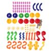 Omquot Marble Racing Maze Balls Track DIY for Children's Educational Development, Colorful Building Blocks Toy for Kids