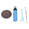 Omquot Picking Rock Kit, DIY Relaxing Relief Toy for Adults, Teenagers, Latex Upholstery Stone as a Gift for Anxiety (Blue Latex)