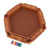 Omquot Wooden Dice Game, Math Box, Shut Game, Funny Indoor Activity for Family Tabletop Board Game, High Quality Basswood, 38.1 x 33.9 cm