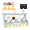 Omquot Wooden Ice Cream Interactive Toys Set for Kids, Develop Coordination Skills, Suitable for Boys and Girls, Beech Wood