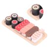Omquot Wooden Sushi Toys Set, Colorful Simulation Pieces for Kids, Simulation Game, Encouraging Imaginative Growth, Cooking Game