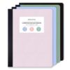 ONAVIA Plastic Composition Notebook College Ruled, 160 Pages, Assorted