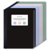 ONAVIA Plastic Composition Notebook College Ruled Bulk, 160 Pages, Assorted