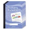 ONAVIA Primary Composition Notebook 4 Pack, Picture Space, 200 Pages Marble